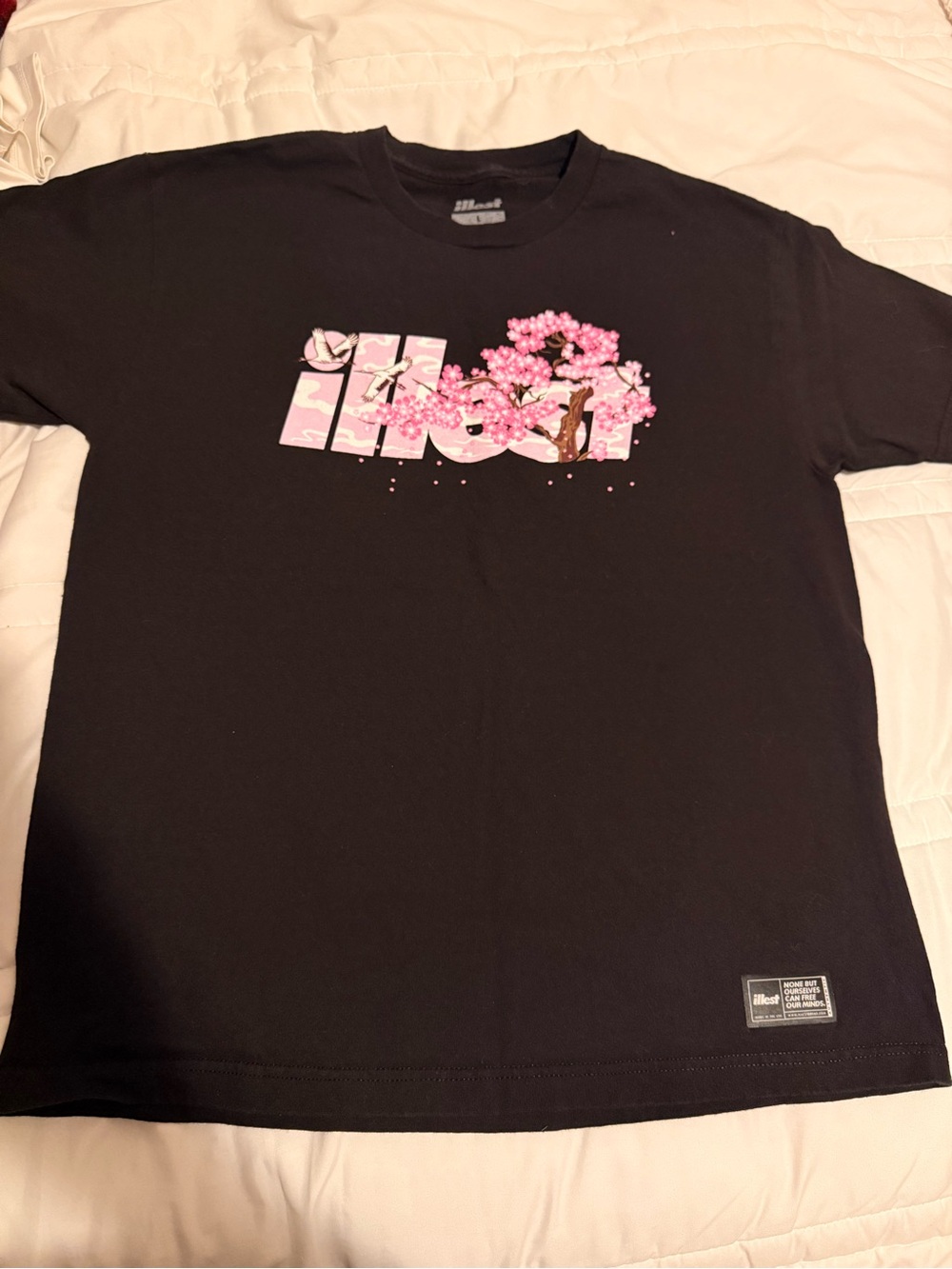 Men’s Black Cherry Blossom Graphic Tee